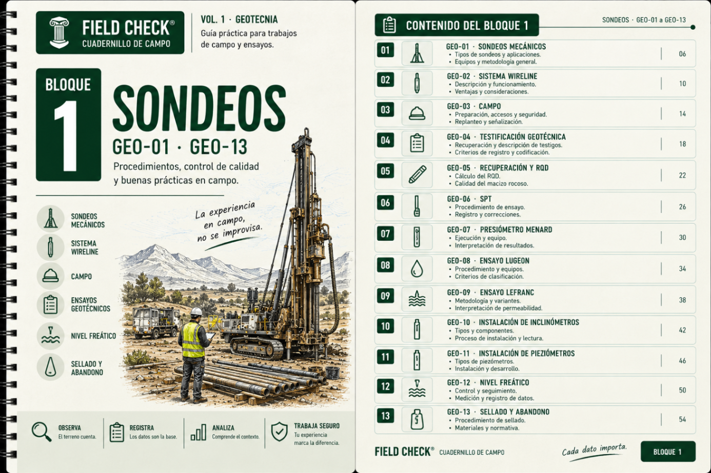 FIELD CHECK — Geotecnia