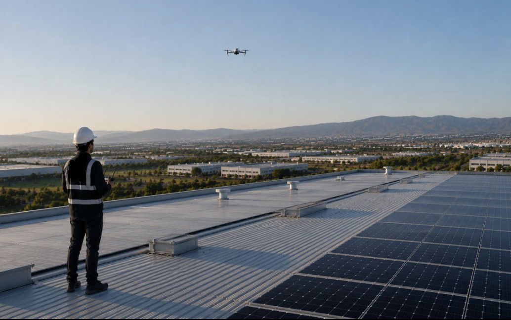 Servicios de inspección con dron para ingeniería civil y renovables